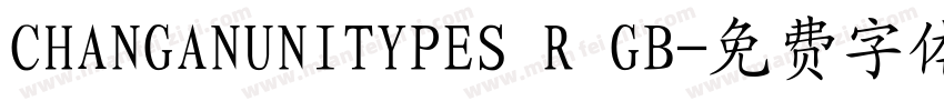 CHANGANUNITYPES R GB字体转换